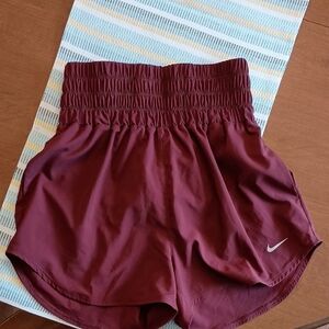 Nike Women's Maroon Athletic Running Shorts